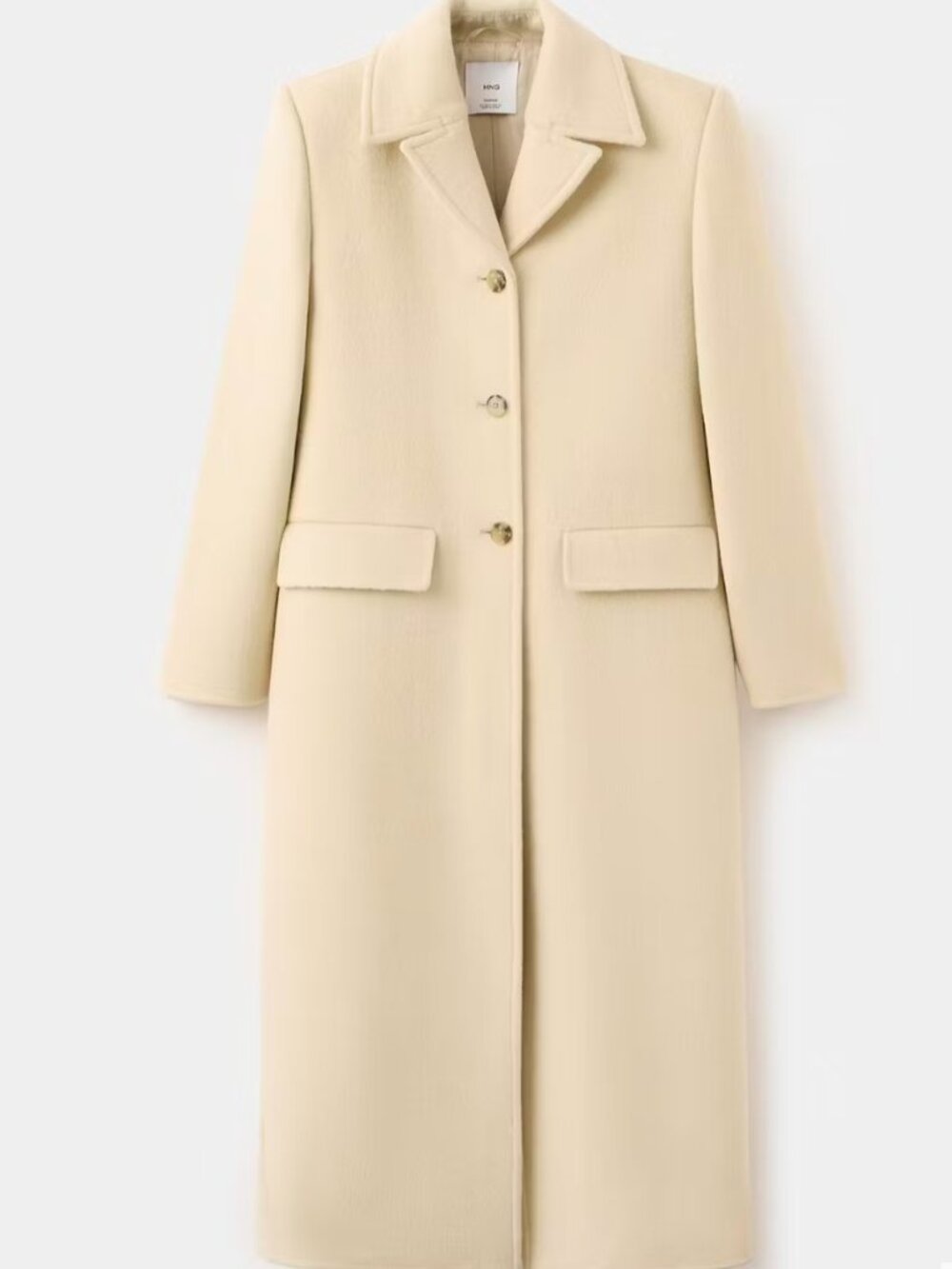 Mango Long Wool Fitted coat